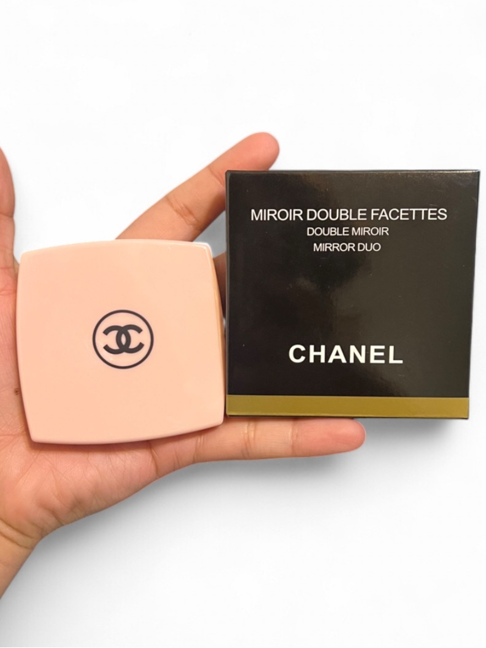 CHANEL Compact Mirror in Blush Pink